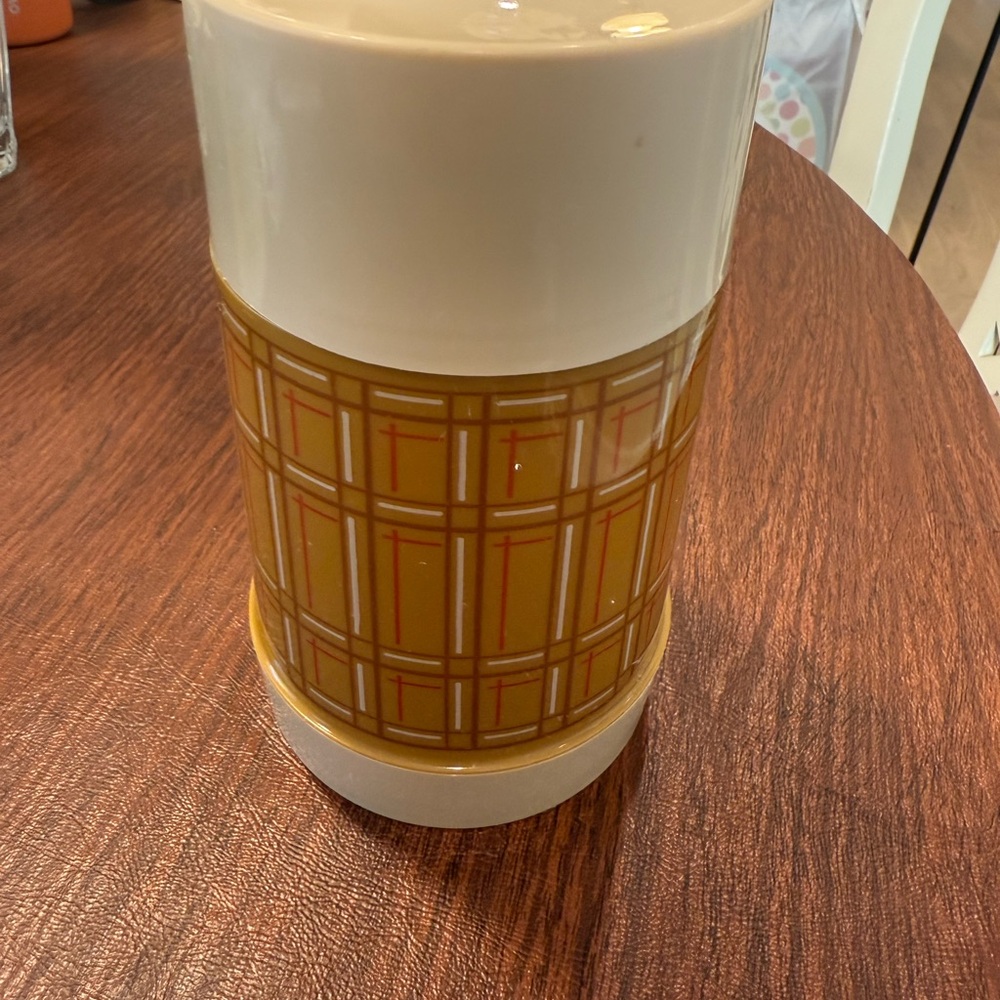 Vintage Aladdin Plaid Vacuum Thermos